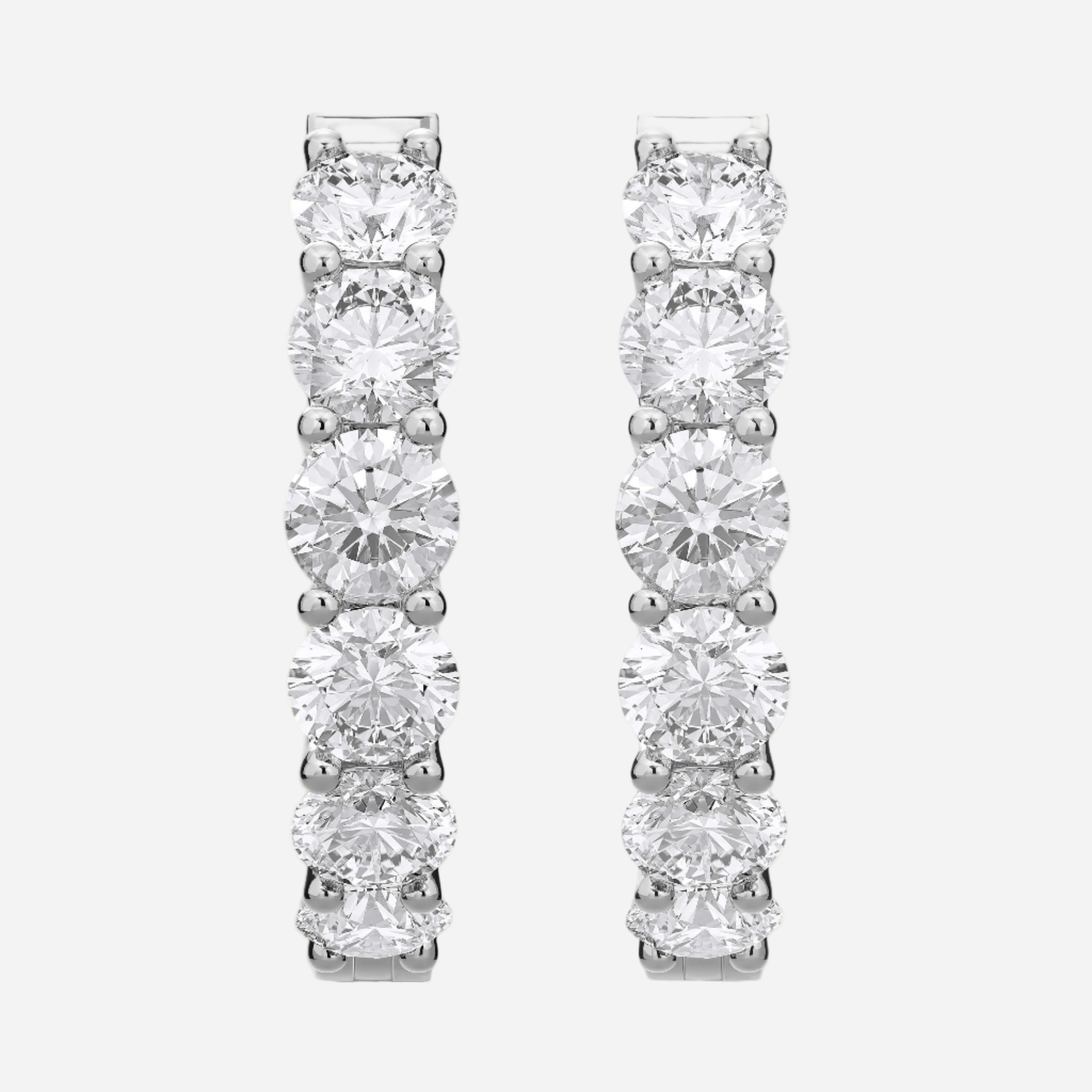 Round Hoop Earrings