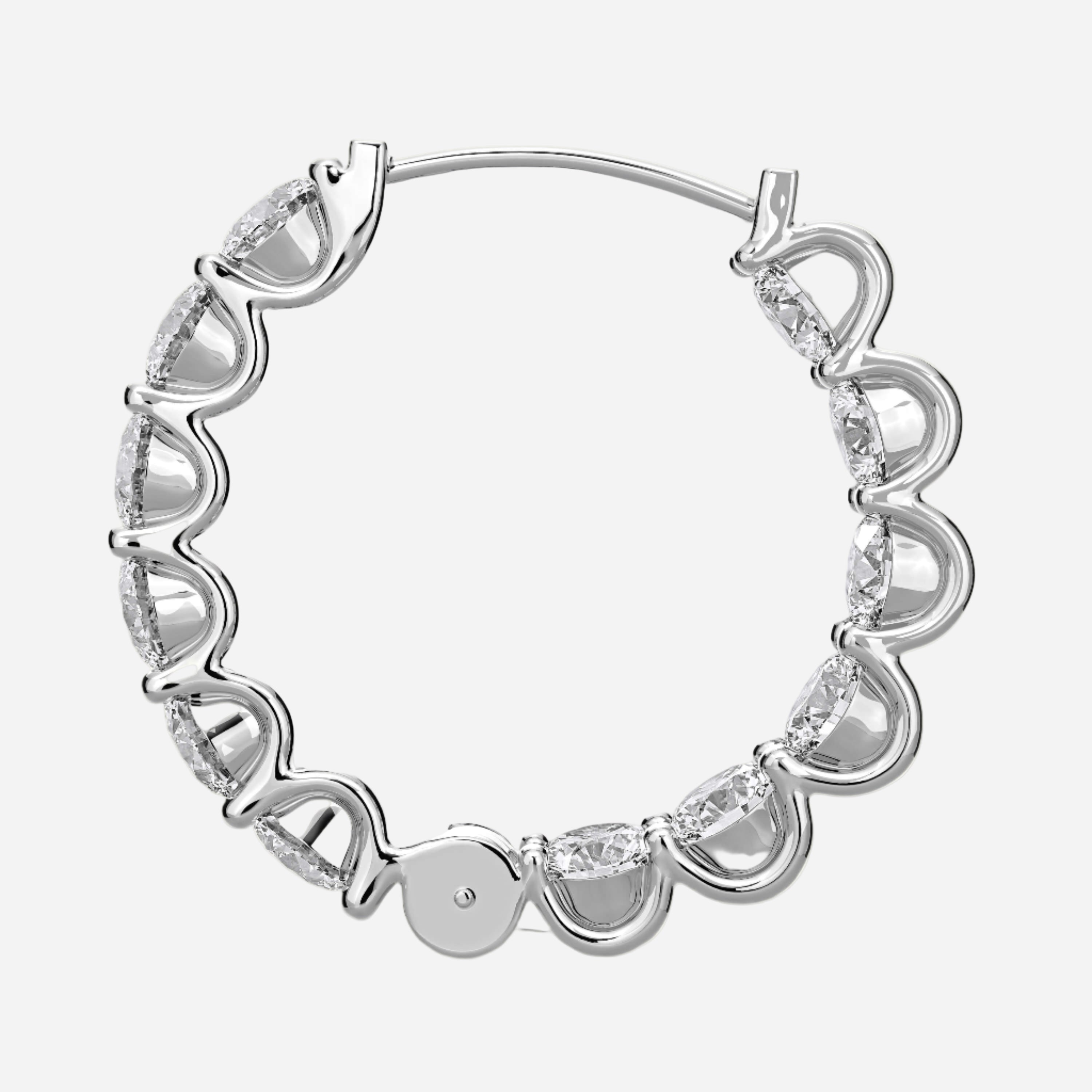 Round Hoop Earrings